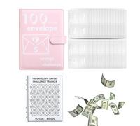 Classeur de défis d'enveloppes, porte-documents, livre de défis d'économie, livre de défis d'économie d'enveloppes, de défis de 100 enveloppes, livre de défis d'économies