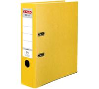 Classeur De Documents A4 Dos 8cm Étiquette Bilatérale Remplaçable Mécanisme De Sonnerie À 2 Anneaux Avec Barre De Pression Raccords Enduits De Pp Durables Jaune