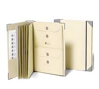 Classeur de documents avec étiquettes : classeur de documents personnel et familial - Kit de classeur de vie avec poches, classeur d'urgence familial idéal for les documents importants(Yellow)