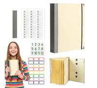 Classeur De Documents - Poches Intérieures Spécialement Conçues, Organisateur De Documents Non Durable Folio, Organisateur De Planification Successorale | Classeur De Rangement Adapté Au Bureau Et À L