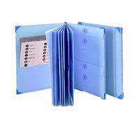 Classeur de fichiers extensible | Organisateur multi-poches avec étiquettes externes | Portefeuille de gestion de documents en papier pour informations d'urgence, bureau à domicile, dossiers D