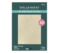 Classeur de gaufrage 3D avec cadre étoiles et fronds de la collection Starry Holiday par Dina Wakley