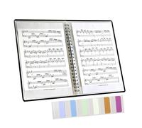 Classeur de musique, 40 pochettes - Affichage de 80 pages à - Support de partitions de musique, pour présentation photo, documents, peinture, piano, CV carte, argent