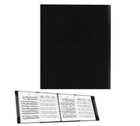 Classeur de musique étanche pour chorale, classeur extensible 4 pages A4, capacité de 52 pages, coque en plastique PP pour partitions de musique