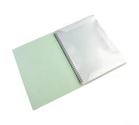 Classeur de musique pour feuilles A4 avec cercle central flexible pour une manipulation confortable (vert)