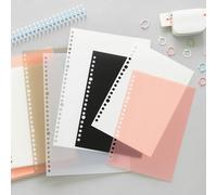 Classeur De Pages A5/B5 Étanche, 2 Pièces, Accessoires De Bricolage Pour Planificateur, Fournitures Scolaires Et De Bureau