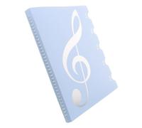 Classeur de Partitions A4 Bleu à Spirale Double avec Onglets | Organisation Claire pour Pianistes et Groupes Vocaux, Capacité 40 Feuilles A4, Protection Renforcée