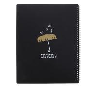 Classeur de Partitions A4 Noir en Pp Anneaux 20 Pages