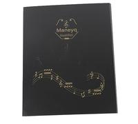 Classeur de Partitions, Classeur de Partition de Piano Format A4, Fichier Papier Détachable de 4 Pages, Support de Partition de Piano, Organiseur de Partitions, Classeur de Choeur, Classeur à Rabat, C