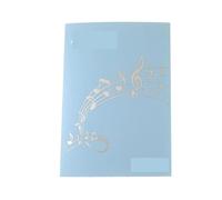 Classeur de partitions en polypropylène | Multicolore : for les partitions et les performances chorales(Blue)