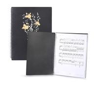 Classeur de Partitions en PVC, 20 Pochettes, 40 Pages, Classeur de Partitions A4, Classeur de Musique en Spirale, Organisateur pour Chorale, Chanteur, Groupe, Orchestre, Chœur (Un type)