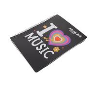 Classeur de Partitions Musicales A4 Noir, 60 Pages, Support Solide | Organisation Concentrée, Pochettes Modifiables, Plastique et Métal, pour Salles de t Studios