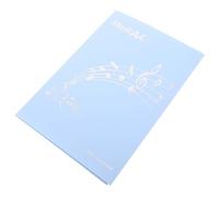 Classeur de Partitions Piano Pliable, 6 Pages, A4, Bleu Élégant | Plastique, Surface Non Réfléchissante, Lecture Nette, Réduit les Flips, Format Professionnel