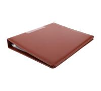 Classeur de Partitions Vintage A4 pour Chœur et Concert, 30 Pages | PU Cuir Marron, Pochettes Plastiques Rechargeables, Design Souple et Stable pour Présentation, Répétitions
