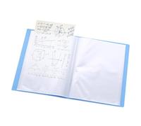 Classeur de présentation avec pochettes en plastique A5 avec 60 pochettes transparentes 22 x 16,5 cm
