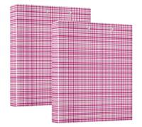 Classeur de rangement amusant à carreaux avec poches, 3,8 cm, fournitures de médecins pour format lettre (27,9 x 21,6 cm)