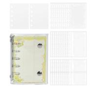 Classeur de rangement autocollant - Classeur de poche transparent avec double fermeture | Design polyvalent, organisation de protection durable pour journal, cartes, fichiers, documents, scrapbooking