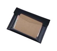 Classeur de rangement de documents en cuir PU format A4 | Étui type enveloppe double couche pour paperasse, dossier imperméable pour documents, sac organisateur de papeterie