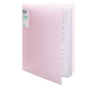 Classeur de rangement pour documents, pochettes de présentation pour œuvres d'art, reliure personnalisable et format portable, couverture pastel