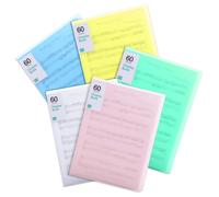 Classeur de rangement pour documents, pochettes de présentation pour œuvres d'art, reliure personnalisable et format portable, couverture pastel