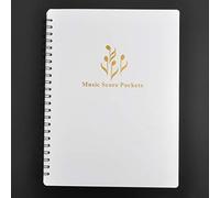 Classeur de rangement pour partitions de musique - A4 - Classeur double face pour contenir des partitions et des fichiers - Creative Change Spectrum (Blanc)