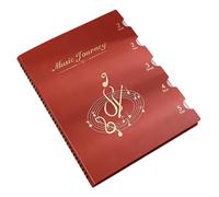 Classeur de rangement professionnel pour pupitre de musique avec protection mate et plastique solide