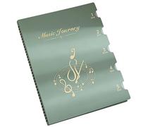 Classeur de rangement professionnel pour pupitre de musique avec protection mate et plastique solide