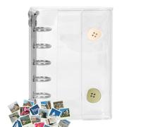 Classeur De Stickers - Carnet De Stockage De Stickers Pour Scrapbooking - Carnet Transparent Ésthétique pour Scrapbooking Planificateur Déco Voyage École