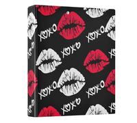 Classeur décoratif à 3 anneaux de 2,5 cm et demi pouces avec 3 poches intérieures, organiseur basique pour le travail, l'école, le bureau