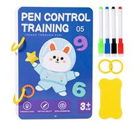 Classeur d'écriture pour tout-petits - livre de contrôle des crayons effaçables, guide de pratique de pré-écriture, outil d'apprentissage amusant, aide à l'éducation précoce | Cahier de contrôle au cr