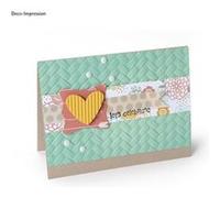 Classeur d'embossage textured impressions sizzix tissage - sizzix G