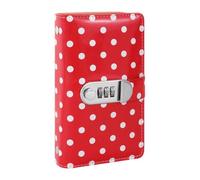 Classeur D'Épargne 100 Enveloppes Cash Motif à Points Agenda Portable | Verrou Code 11,4x17,8cm Carnet Épargne Pour Maison Bureau École Budget Économisez 5 050 Dollars Atteindre Objectifs