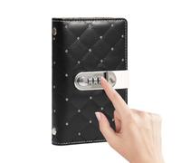 Classeur d'épargne 100 enveloppes en polyuréthane avec serrure à mot de | Livre de défi d'épargne pour chèque de paie de Noël Gastos Urgence Vacances Voyage Kids Coupon Receipt