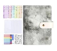 Classeur d'épargne - Carnet de budget A6 avec enveloppes pour espèces - Carnet de notes avec pochette à fermeture éclair pour pièces de monnaie, billets, reçus, planification budgétaire