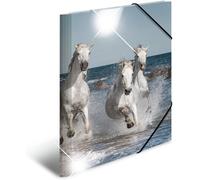 Classeur Din A3 En Plastique Solide Avec Effet Brillant Et Rabats Int¿¿Rieurs Imprim¿¿S, Reliure ¿¿Lastique Pour Les Coins, 1 Chemise ¿¿ Dessin Pour Enfants