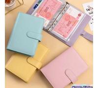 Classeur économique avec 8 pochettes zippées A6, système d'enveloppes pour le budget, livre de défis d'épargne pour gérer vos finances et économiser de l'argent Jaune,noir,gris,bleu,rose,violet,vert f