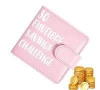 Classeur économiseur d'argent, système d'organisation d'enveloppes budgétaires, 30 pièces en polyuréthane imperméable à boucle magnétique, kit de planificateur de finance, des défis, bureau
