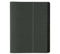 Classeur ELBA chic A4 anthracite Compartiments 1-12 Carton
