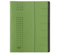 Classeur ELBA chic A4 vert compartiments 1-7 carton