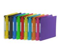 Elba Classeur à anneaux Class Up A4+ Dos 3 cm PP Assortis Lot de 18