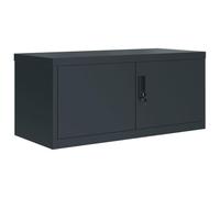 Classeur en Acier Anthracite 90x40x40 cm avec Verrou | Meuble de rangement verrouillable, acier durable, finition anthracite, usage professionnel, entretien facile