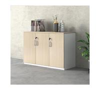 Classeur en bois de 1,2 m avec Lock3Door Solution de rangement de bureau pour une gestion organisée des données Organiseur de fichiers élégant et sécurisé pour la maison et le bureau