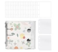 Classeur en papier transparent - Carnet d'autocollants portables - Pour cartes, reçus, billets, petits accessoires, étudiants, enseignants, professionnels de bureau, école, réunions d'affaires