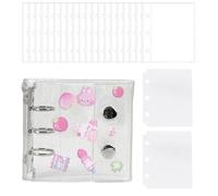 Classeur en papier transparent, carnet de notes pour collecter des cartes photo, livre de collecte de cartes - pour journal, cartes, reçus, billets, petits accessoires, étudiants, enseignants