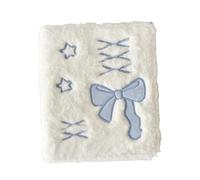 Classeur en peluche - Carnet de rangement d'images A6 avec pages intérieures - Livre de rangement de cartes photo - Pour projets d'artisanat, scrapbooking, fabrication d'étiquettes, maison, studio