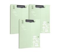 Classeur en plastique pliable horizontal et vertical grande capacité pouvant contenir 70 feuilles A4(Groen,3 pcs)