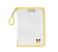 Classeur En PVC Transparent Organisateur De Fichiers Résistant À L'eau Avec Poignée Dossier Documents Format Lettre Pour École Commerce Mallette Transport Transparente
