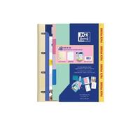Classeur Europeanbinder Live & Go A4+ avec recharge + intercalaires - Couverture en polymousse - Couleurs pastel aléatoires