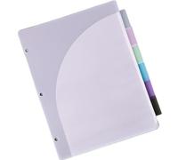 Classeur extensible à 6 poches format lettre organiseur de documents trieur avec pages amovibles en plastique résistant à l'eau avec intercalaires