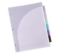 Classeur extensible à 6 poches format lettre organiseur de documents trieur avec pages amovibles en plastique résistant à l'eau avec intercalaires